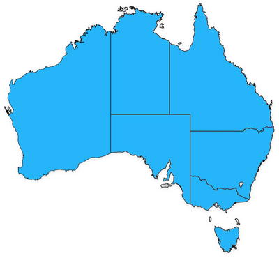 Australian Map Vector