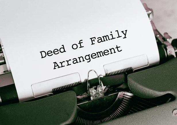 deed of family arrangement what is it when to use it